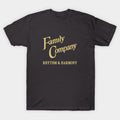 Family Company Rhythm And Harmony Gold Font T-Shirt